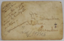 UN PREOT SI DOI CIVILI , FOTOGRAFIE IN FATA UNEI SCOLI , FORMAT CARTE POSTALA ,  1926