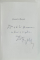 UN ROMAN LA PARIS , JURNAL de DUMITRU TEPENEAG , 2006 , DEDICATIE *
