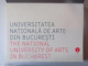 UNIVERSITATEA NATIONALA DE ARTE DIN BUCURESTI , THE NATIONAL UNIVERSITY OF ARTS IN BUCHAREST , 2014