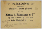 VANATOARE DE LEI   , CARTOLINA DE RECLAMA A FIRMEI DE INCALTAMINTE ' MARIA C. RADULESCU et CO. ' , BUCURESTI  , TEXT IN LIMBA ROMANA , CROMOLITOGRAFIE, INTERBELICA