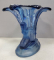 Vaza din sticla, Art Deco, decorata cu nuduri feminine ,Secol XX