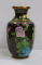 Vaza Cloisonne, decorata cu flori, China, Secol XX