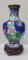 Vaza Cloisonne decorata cu flori, China, Secol XX