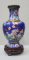 Vaza Cloisonne decorata cu flori, China, Secol XX