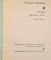 VORBE PENTRU VANT de THEODORE ROETHKE, 1973