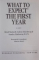 WHAT TO EXPECT THE FIRST YEAR by HEIDI MURKOFF , ARLENE EISENBERG & SANDEE HATHAWAY , 2003