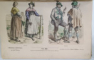 ZUR GESCHICHTE DER COSTUME ( DIN ISTORIA COSTUMULUI )  ,  CONTINE GRAVURI COLOR , TEXT IN LIMBA GERMANA CU CARACTERE GOTICE , 1880, VEZI DESCRIEREA !