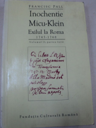 EXILUL LA ROMA 1745-1768,VOLUMUL 2,1997-FRANCISC FALL