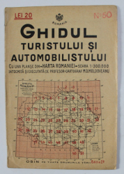 GHIDUL TURISTULUI SI AUTOMOBILISTULUI , HARTA ROMANIEI ,  CAROUL  50  - OPANCEA    de M.D. MOLDOVEANU , 1936