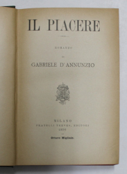 IL PIACERE - romanzo di GABRIELE D 'ANNUNZIO , 1896