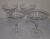 4 PAHARE DIN CRISTAL PENTRU SERVIT APERITIV, PERIOADA INTERBELICA