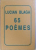 65 POEMES par LUCIAN BLAGA , 1995