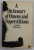 A DICTIONARY OF OMENS AND SUPERSTITIONS , compliled by PHILIPPA WARING , 1978