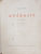 ANABASIS de ST. - J. PERSE , in romaneste de ION PILLAT , EDITIE NUMEROTATA G DIN 7 EXEMPLARE DE LA A LA G , PE HARTIE VAN GELDER ZOONEN , SEMNATA DE ION PILLAT * , 1932 , PREZINTA PETE SI URME DE UZURA  CARE NU AFECTEAZA TEXTUL *