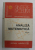 ANALIZA MATEMATICA , APLICATII , VOLUMUL I de CATALIN - PETRU NICOLESCU  , 1987