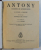 ANTONY , VICONTE DE KNEBWORTH  - O POVESTE A TINERETII DE TATAL SAU CONTELE DE LYTTON , 1939
