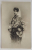 A.S.R. PRINCIPESA MARIA , IN COSTUM POPULAR , CU BUCHET DE FLORI , CARTE POSTALA , INCEPUTUL SEC. XX