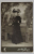 ATELIER HIGH LIFE , FOST G. WABER , BUCURESTI , DOAMNA CU PALARIE CU PENE , FOTOGRAFIE CABINET , CCA. 1900