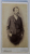 BARBAT IN COSTUM SI CU GAMBETA  , POZAND IN STUDIO , FOTOGRAFIE TIP CABINET , MONOCROMA, LIPITA PE CARTON , PE HARTIE LUCIOASA , CCA . 1900