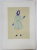 BENEDICT GANESCU ( 1929 -1996  ), TANARA CU MANUSI ALBASTRE , STUDIU DE COSTUM ,  1967