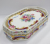 Bomboniera din portelan, Depos, decorata cu motive florale, Secol XX