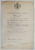 BREVET PENTRU ACORDAREA MEDALIEI ' BARBATIE SI CREDINTA ' , CU SPADE , CLASA  A - II -A , ACORDAT 1942