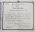 Certificat de absolvire a cursului superior de liceu 'Al Hasdeu' din Buzau, 1919