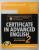 CERTIFICATED IN ADVANCED ENGLISH ,No. 2 ,  FOR UPDATED EXAM , WITH ANSWERS , 2009
