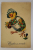 CHRISTOS A INVIAT ! FELICITARE DE PASTE CU PUI DE GAINA IN OU INCONDEIAT , CARTE POSTALA , 1931