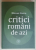 CRITICI ROMANI DE AZI de RAZVAN VONCU , 2020