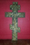 CRUCIFIX ORTODOX DIN BRONZ , CU EMAIL , RUSIA , SECOLUL AL XIX-LEA