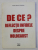 DE CE ? - REFLECTII INFIDELE DESPRE HOLOCAUST de RADU MIHAI CRISAN , 2008