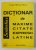 DICTIONAR DE MAXIME, CITATE , EXPRESII LATINE de VIRGIL MIRON PATRU , 1999