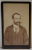 DOMN CU MUSTATA IN FURCULITA , FOTOGRAFIE C.D.V. , CCA. 1900