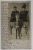 DOMN CU SOTIA IN TRASURA , TRUCAJ , FOTOGRAFIE IN STUDIO , TIP CARTE POSTALA , 1906