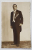 DOMN IN TINUTA DE GALA , CU DECORATII ROMANESTI , FOTOGRAFIE TIP CARTE POSTALA  , 1936