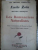 EMILE ZOLA , LES ROMANCIERS NATURALISTES semnatura olografa Perpessicius