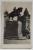 FOTO . I . BERMAN , BUC. STATUIA ECVESTRA A REGELUI CAROL I de SCULPTORUL MESTROVICI , FOTOGRAFIE TIP CARTE POSTALA ,  ANII '40