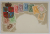 FOTO- MONTAJ CU TIMBRE EMISE IN REGATUL ROMANIEI , CU PORTRETUL REGELUI CAROLI SI STEMA REGALA INAINTE DE MAREA UNIRE , CROMOLITOGRAFIE , CARTE POSTALA , CLASICA