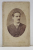 FOTOGRAF A. D. REISER , BUCURESTI , TANAR CU MUSTATA , FOTOGRAFIE TIP C.D.V. , SFARSITUL SECOLULUI XIX
