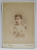 FOTOGRAF FRANZ MANDY , BUCURESTI , TANARA CU DIADEMA IN PAR , FOTOGRAFIE CABINET , SFARSITUL SEC. XIX