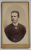 FOTOGRAF H. LAGRIFFE  FILS , PARIS , BARBAT IN MEDALION , FOTOGRAFIE C.D.V. , SFARSIT DE SEC. XIX
