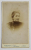 FOTOGRAF J. HERMANN , CERNAUTI , TANARA CU ROCHIE NEAGRA SI MEDALIE , FOTOGRAFIE TIP C.D.V. , SFARSITUL SEC. XIX