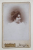 FOTOGRAF J. MARCOVICI , BOTOSANI , TANARA CU CO , FOTOGRAFIE TIP C.D.V. , INCEPUTUL SEC. XX