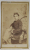 FOTOGRAF JUL. UDVARDY , CRAIOVA , TANAR ELEV PE FOTOLIU , FOTOGRAFIE C.D.V. , SFARSITUL SEC. XIX