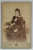 FOTOGRAF L. WAISMAN , BUCURESTI, DOAMNA PE FOTOLIU , FOTOGRAFIE CABINET , 1902