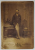 FOTOGRAF LEOPOLD ADLER , BRASOV , DOMN CU FAVORITI IN STUDIO , FOTOGRAFIE CABINET , A DOUA JUMATATE A SEC. XIX