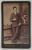 FOTOGRAF M. SCHWARZ , BUCURESTI , TANAR IN COSTUM , FOTOGRAFIE C.D.V. ,  SFARSITUL SEC. XIX