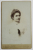 FOTOGRAF NESTOR HECK , IASI , TANARA CU ROCHIE ALBA , FOTOGRAFIE TIP C.D.V. , SFARSITUL SEC. XIX