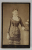 FOTOGRAF W. BETHIER ,CRAIOVA , TANARA IN STUDIO , FOTOGRAFIE C.D.V. , SFARSITUL SEC. XIX